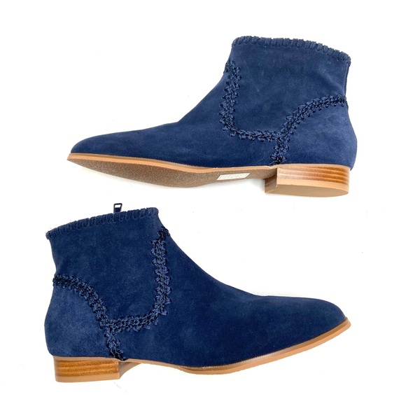 JACK ROGERS Blue Gemma Ankle Boots - Picture 2 of 14